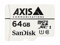 AXIS Surveillance - Flash memory card (microSDXC to SD adapter included) - 64 GB
