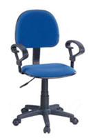 Computer Chair w/ Arm Rest (Blue)