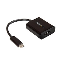 StarTech.com USB C to DisplayPort Adapter 4K 60Hz - USB Type-C to DP 1.4 Monitor Video Converter (DP Alt Mode) - Thunderbolt 3 Compatible