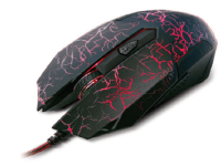 Xtech mouse gaming 2500DPI 6 botones negro/rojo 