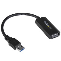 StarTech.com USB 3.0 to VGA Display Adapter 1920x1200, On-Board Driver Installation, Video Converter with External Graphics Card - Windows (USB32VGAV) - USB / VGA adapter