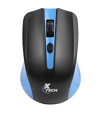 Xtech Mouse inalambrico 1600DPI 4 botones azul 